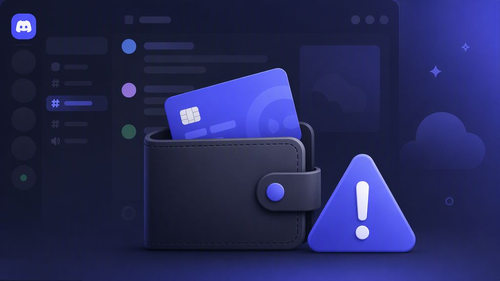 Discord Nitro订阅支付与第三方代充风险提示示意图